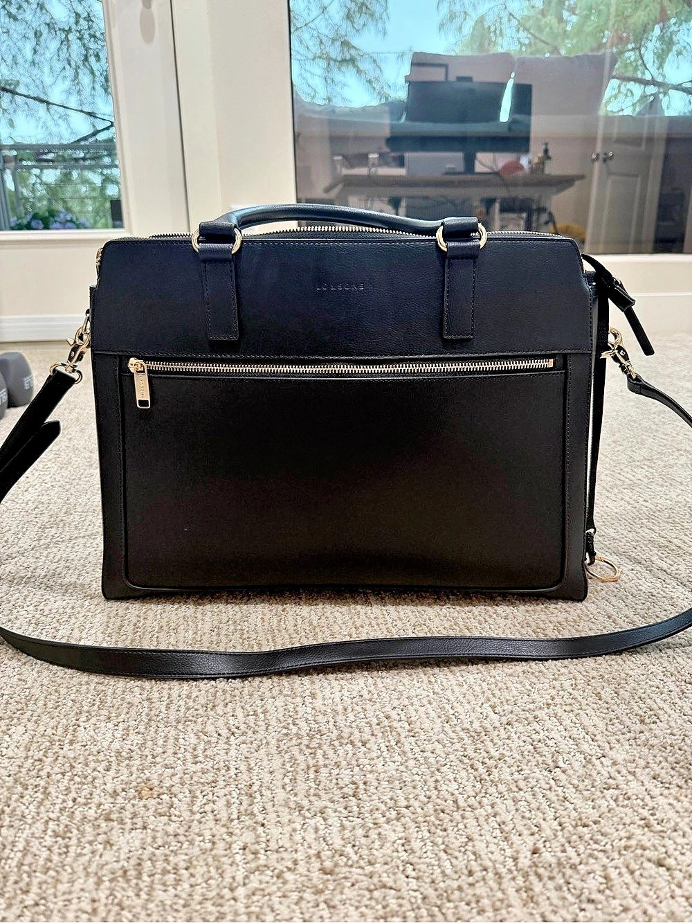 Lo and Sons Trinity - Recycled Smooth Leather - Black / Gold / Camel × 1